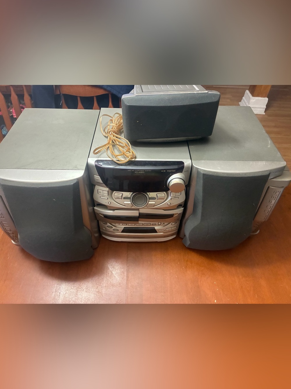 Kenwood silver and black XD-A900 Mini Stereo System